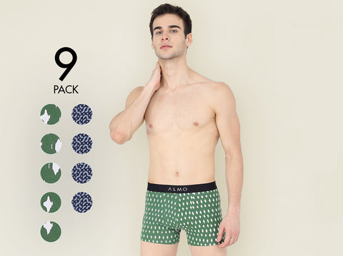 Rico Organic Cotton Printed Trunk (Pack of 9) - Almo