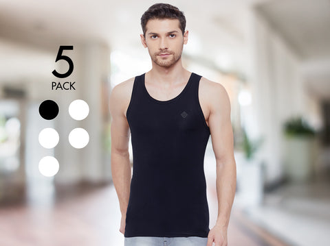 Dario MicroModal Slim Fit Vest (Pack Of 5) - Almo