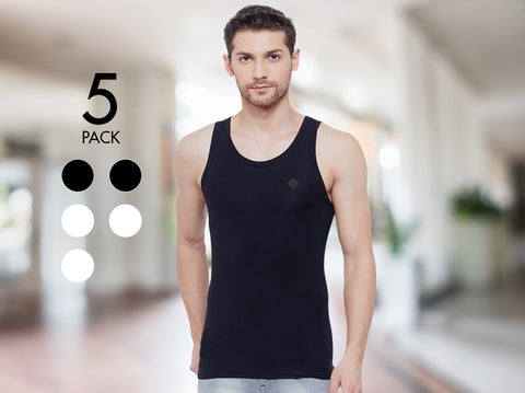 Dario MicroModal Slim Fit Vest (Pack Of 5) - Almo