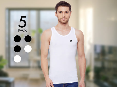 Dario MicroModal Slim Fit Vest (Pack Of 5) - Almo