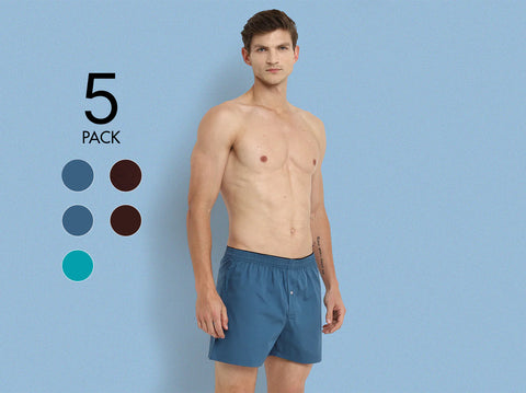 Easy 24X7 Cotton Inner Boxers (Pack of 5)