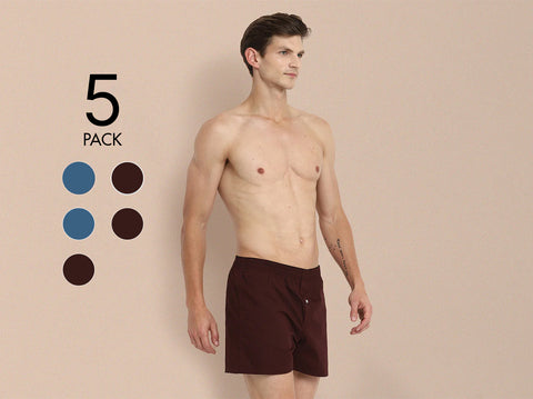 Easy 24X7 Cotton Inner Boxers (Pack of 5)