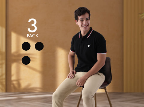 Easy 24X7 Polo T Shirt (Pack of 3)