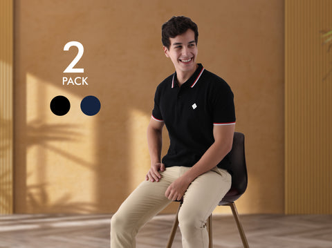 Easy 24X7 Polo T Shirt (Pack of 2)
