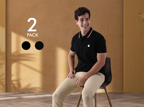 Easy 24X7 Polo T Shirt (Pack of 2)