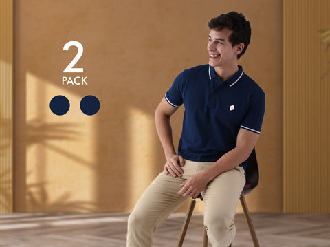 Easy 24X7 Polo T Shirt (Pack of 2)