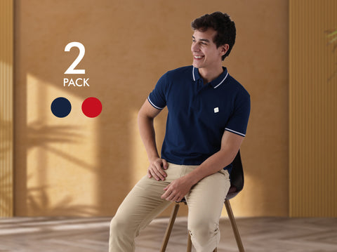 Easy 24X7 Polo T Shirt (Pack of 2)