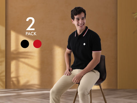 Easy 24X7 Polo T Shirt (Pack of 2)