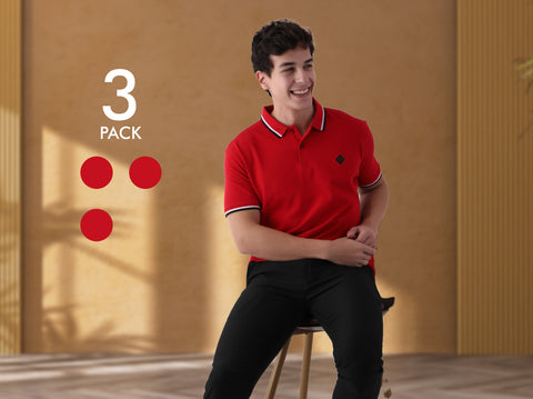 Easy 24X7 Polo T Shirt (Pack of 3)