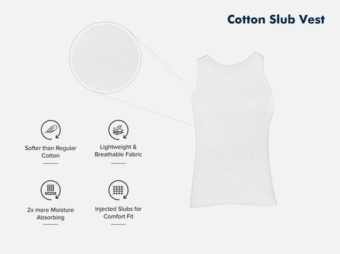 Easy 24X7 Cotton Slub Vest