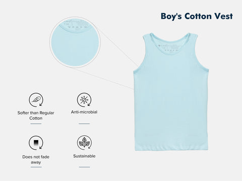 Easy 24X7 Cotton Boy's Vest (Pack of 2)