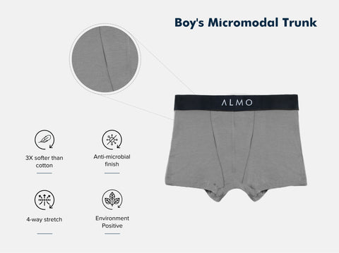 Second Skin Micromodal Boy's Trunk (Pack of 2)