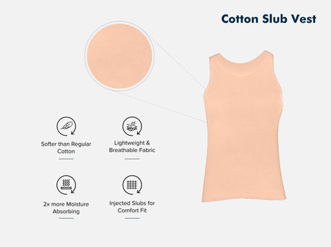 Easy 24X7 Cotton Slub Vest