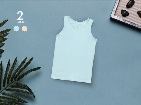 Easy 24X7 Cotton Kid's Vest (Pack of 2)