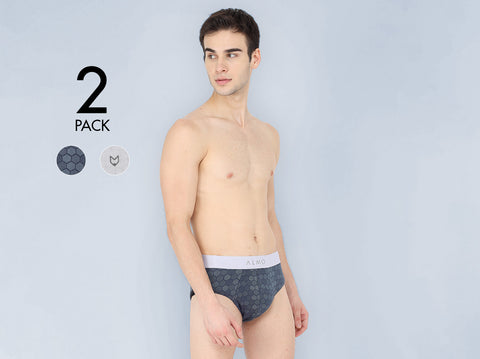 Dario Micromodal Printed Brief (Pack of 2) - Almo