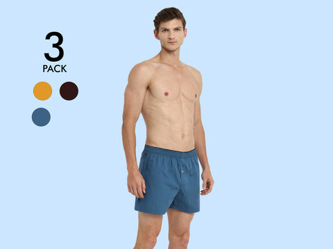 Easy 24X7 Cotton Inner Boxers (Pack of 3)