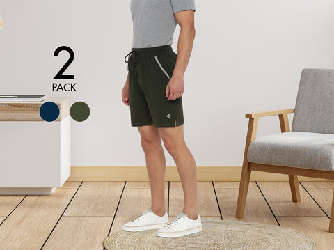 Easy 24X7 Cotton Shorts (Pack of 2)