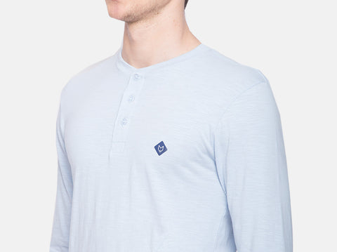 BCI Cotton slub henley t-shirt for men. Winters are coming & this fluu sleeves t-shirt for men is all you need. Get a combo of 3 & Almo-date your wardrobe.