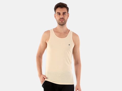 BCI Cotton men's vest. Stylish, comfortable & available in 4 colours. Get the men's vest & Almo-date your warbrobe. 