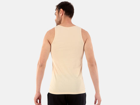 BCI Cotton men's vest. Stylish, comfortable & available in 4 colours. Get the men's vest & Almo-date your warbrobe. 