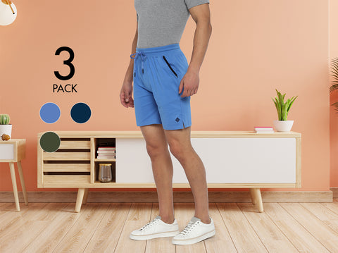 Easy 24X7 Cotton Shorts (Pack of 3)