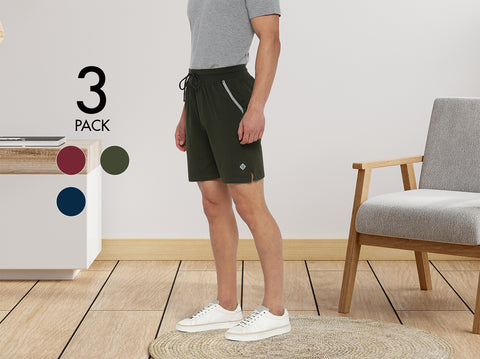 Easy 24X7 Cotton Shorts (Pack of 3)