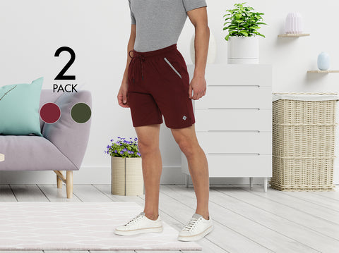 Easy 24X7 Cotton Shorts (Pack of 2)