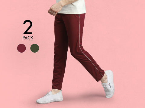 Fresco 100% BCI Cotton TrackPants (Pack of 2) - Almo