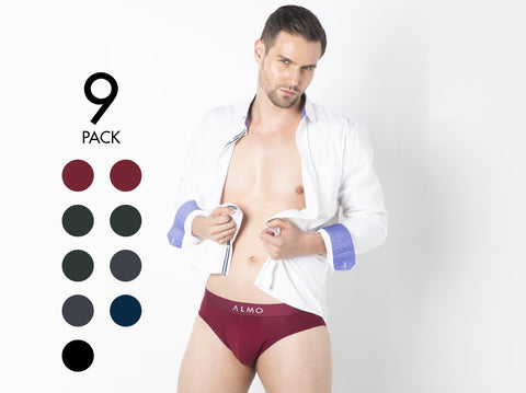 Better Cotton Solid Brief (Pack of 9)