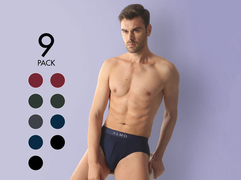 Better Cotton Solid Brief (Pack of 9)