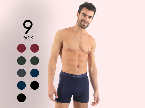 Better Cotton Solid Boxer Brief (Pack of 9)