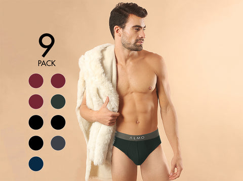 Better Cotton Solid Brief (Pack of 9)