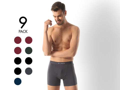 Better Cotton Solid Boxer Brief (Pack of 9)