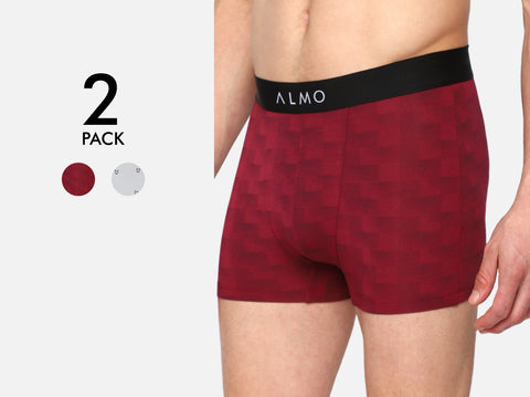 Second Skin MicroModal Printed Trunk (Pack of 2)