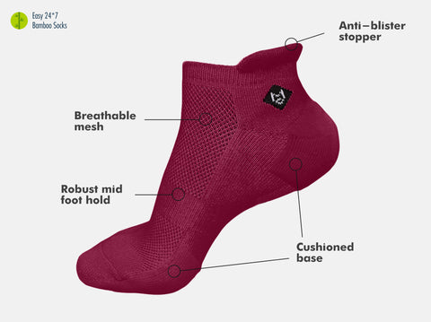 Easy 24X7 Bamboo Ankle Socks